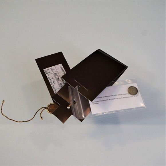 Gucci Replacement Button Gray Rimmed 4 Hole Flat Back - Picture 6 of 10